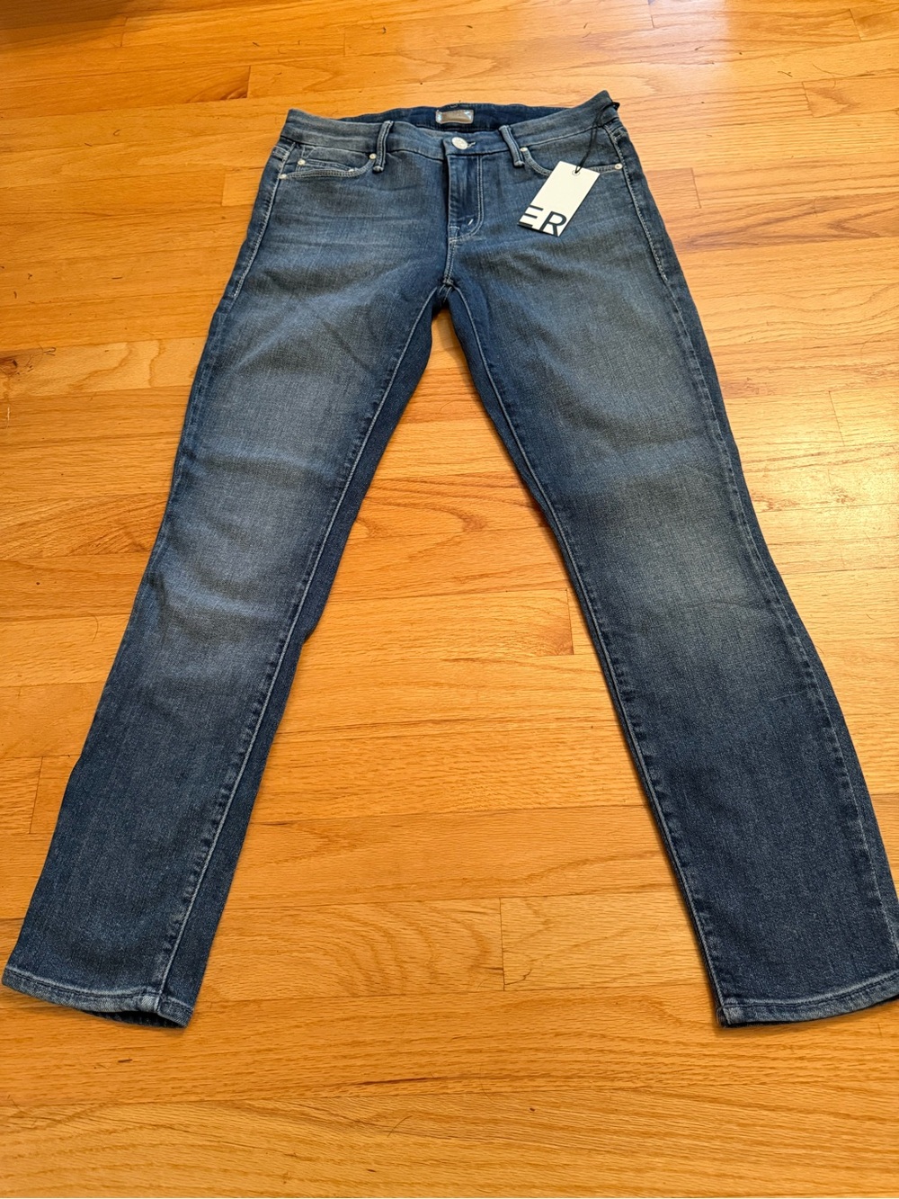 NWT MOTHER The Looker Crop Jeans Size 26 Another Time Around